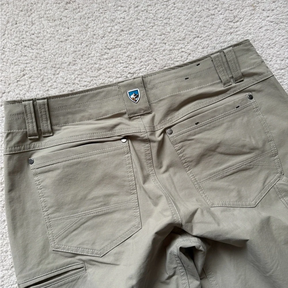 Kuhl Pants Mens 33x34 (32x32) Khaki Beige Hiking Outdoor Stretch Trail - Picture 8 of 8
